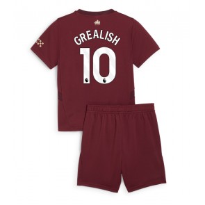 Manchester City Jack Grealish #10 Rezervni Dres za Dječji 2024-25 Kratak Rukavima (+ kratke hlače)